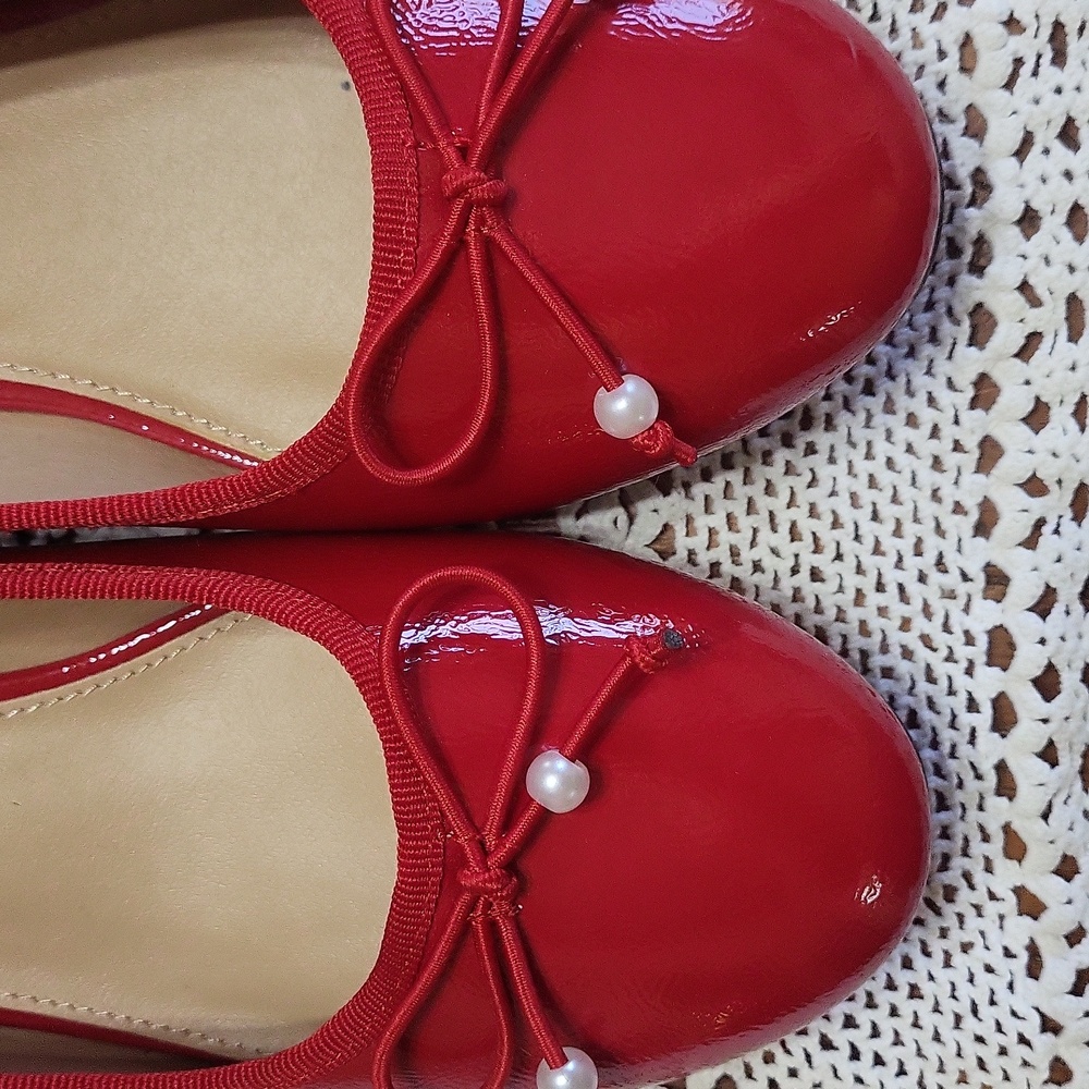 Comfort Chinese Red Flats - Picture 3 of 5
